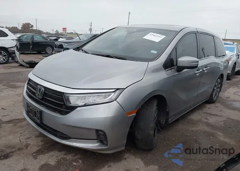 2022 Honda Odyssey Ex-L z USA, uszkodzony, nr VIN 5FNRL6H77NB006115